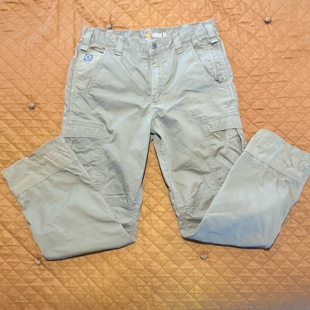 Carhartt Relaxed Fit Green Pants 34 X 32